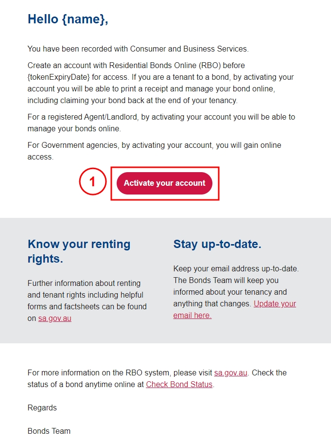 Tenant Help for Residential Bonds Online